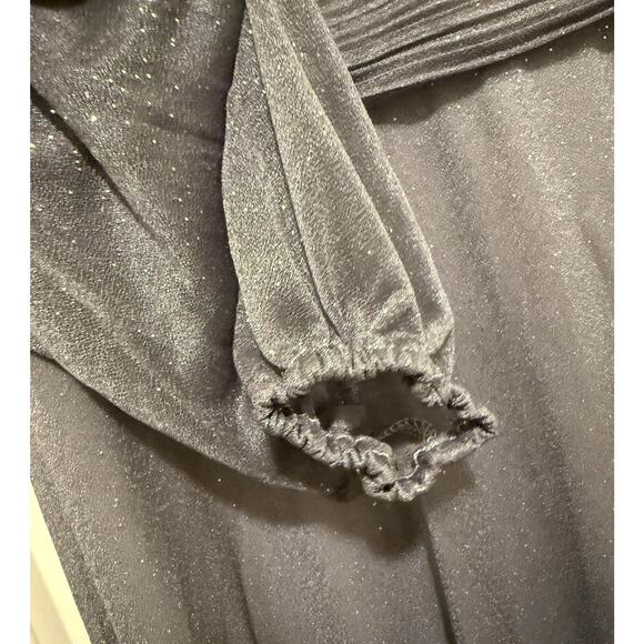 Ever Pretty Dark Gray Glitter Evening Gown Long Formal Dress, Plus Size 18 NWT - Picture 6 of 11